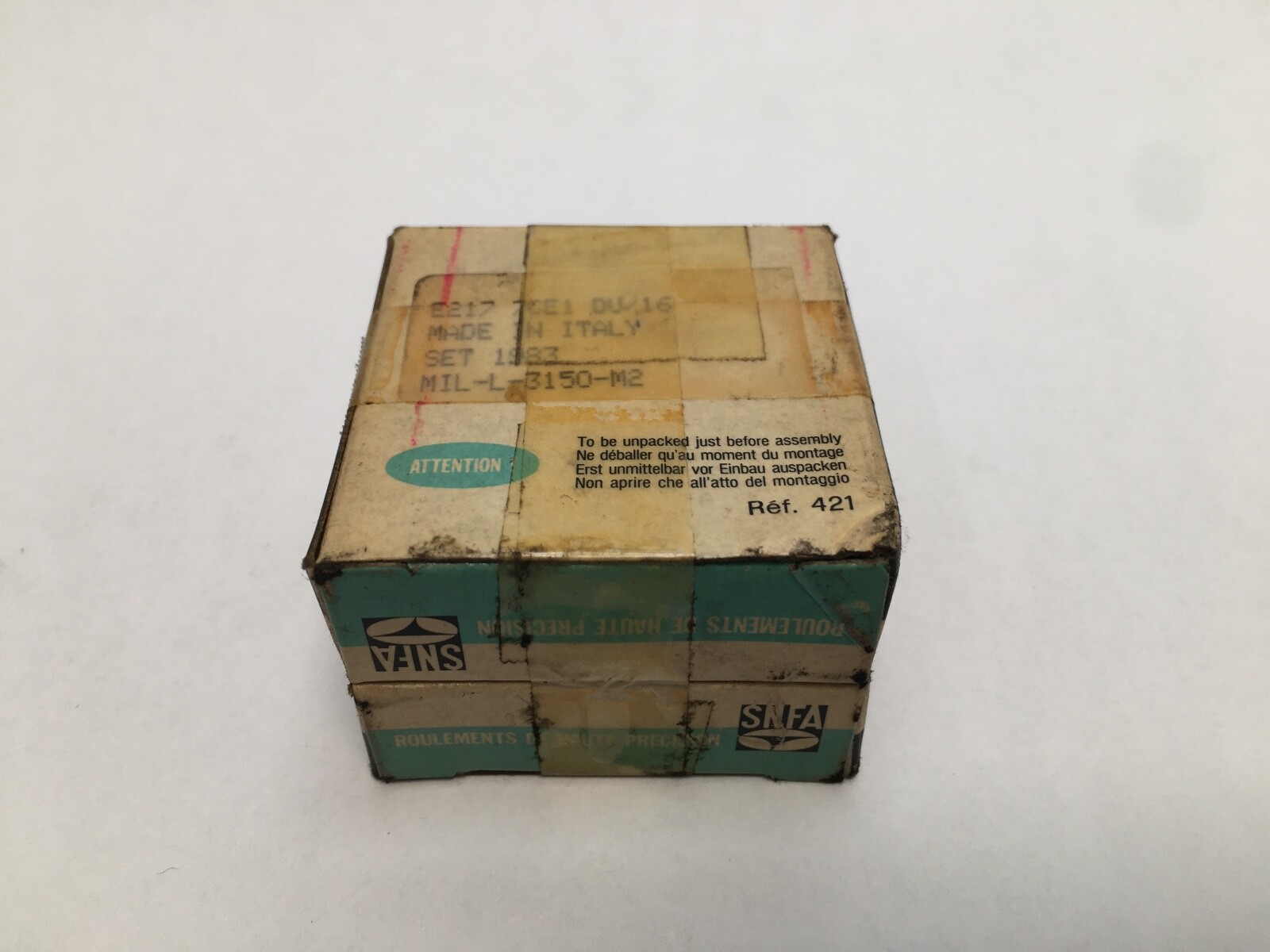 SNFA E217-7CE1DU Bearing 17x40x12 mm 7203-C E-217-7-CE-1-DU/16 Italy 2 Pcs