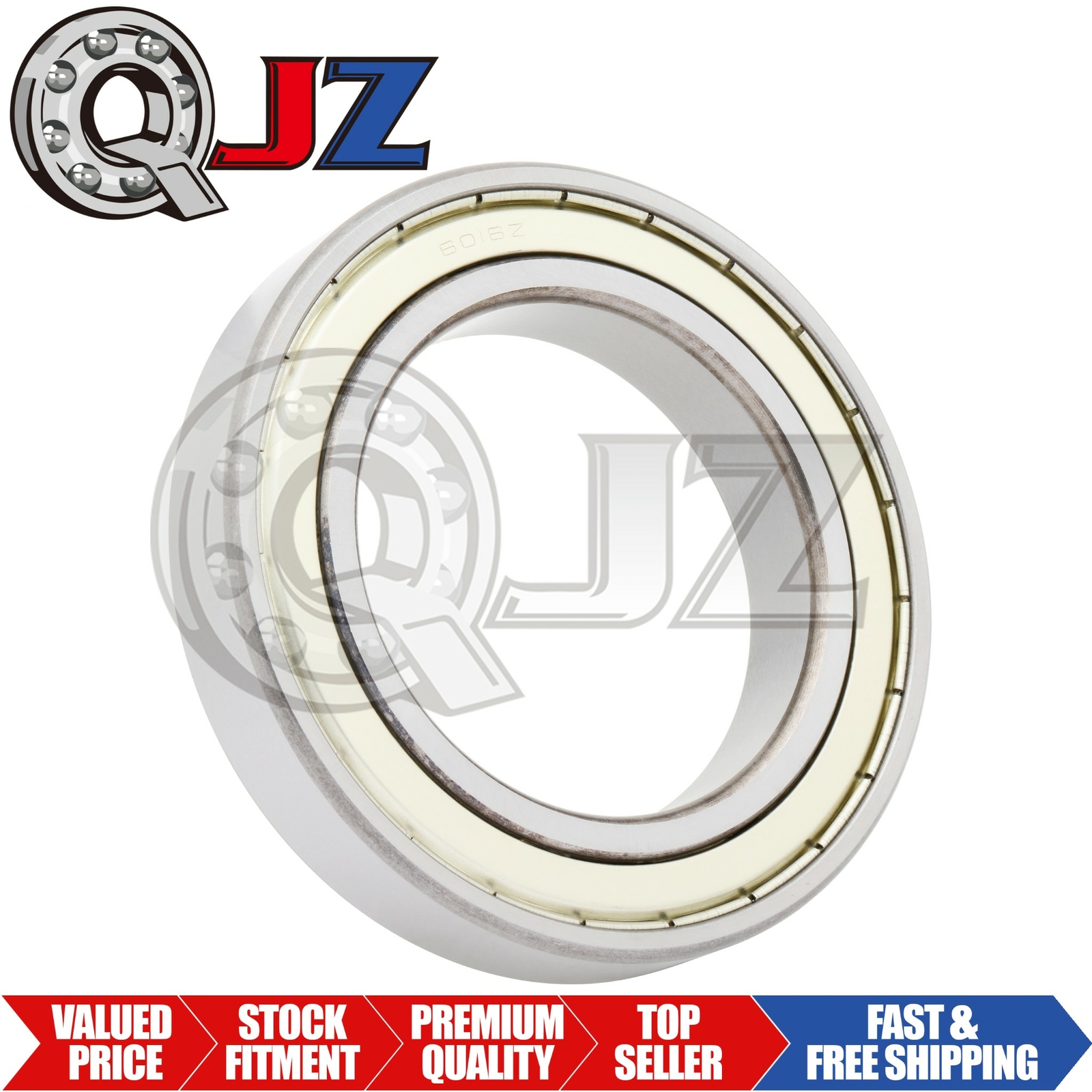 [1-pack] 6016-ZZ Radial/Deep Groove Ball Bearing 80mm x 125mm x 22mm (IDxODxW)