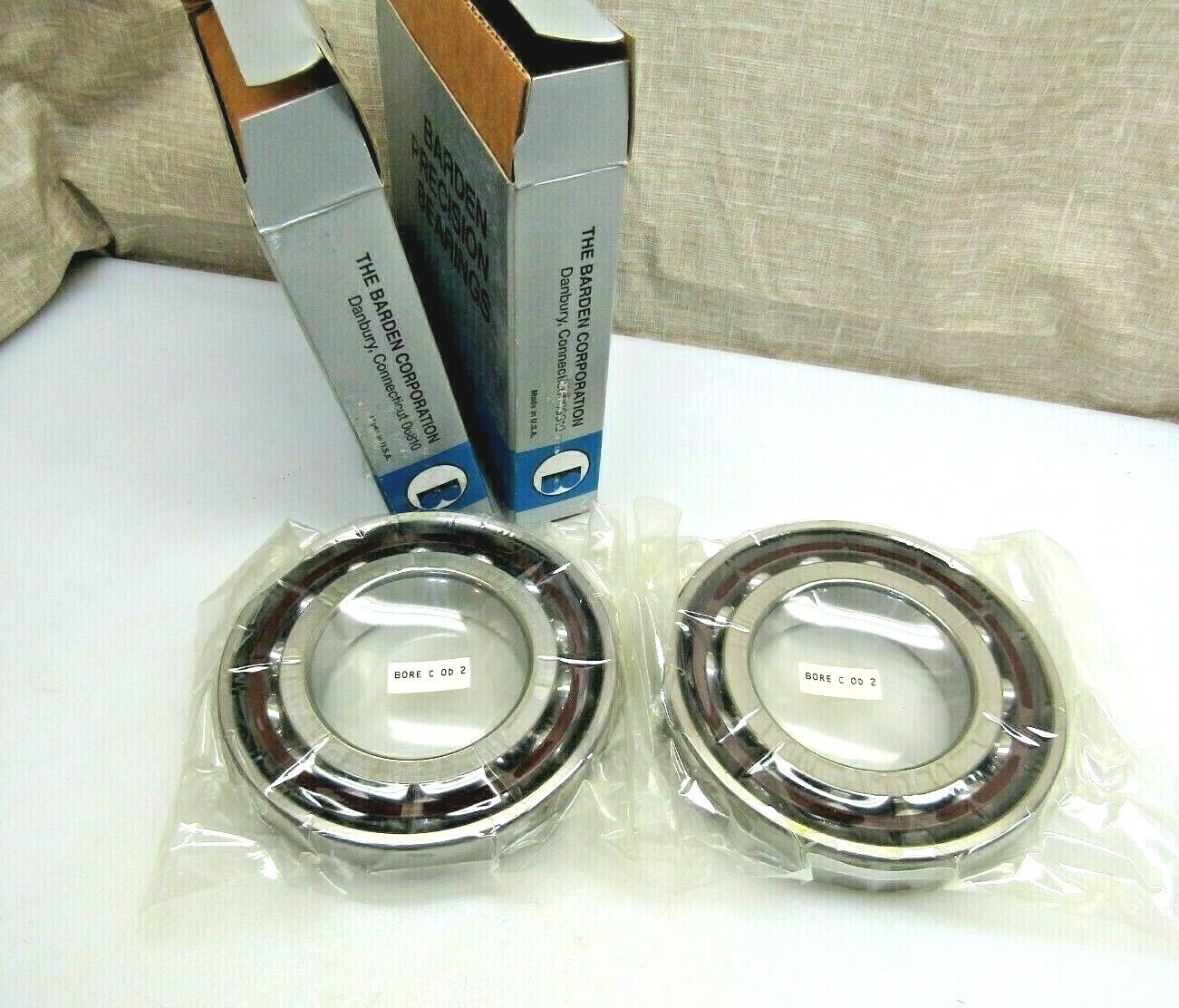 Barden 2213HDM Precision 2 Bearing Set 3MM213DUM 7213 ACD 65mm X 120mm X 23mm