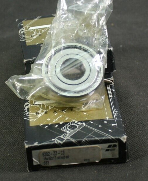 Three (3) Peer 6302 ZZ C3 Deep Groove Bearing 15MM ID China NEW