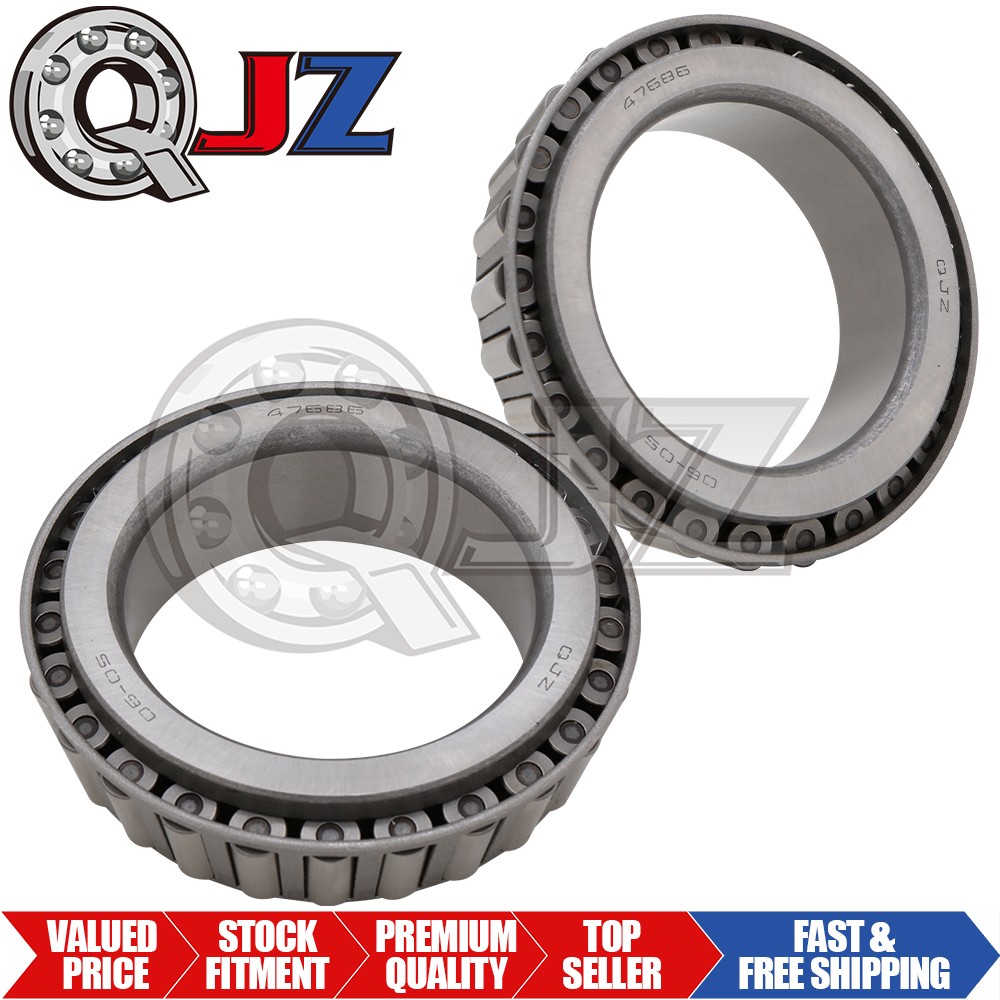 [2-Pack] 47686 Tapered Roller Bearing Single Cone [ 3.25 in Bore x 1.31 in W]