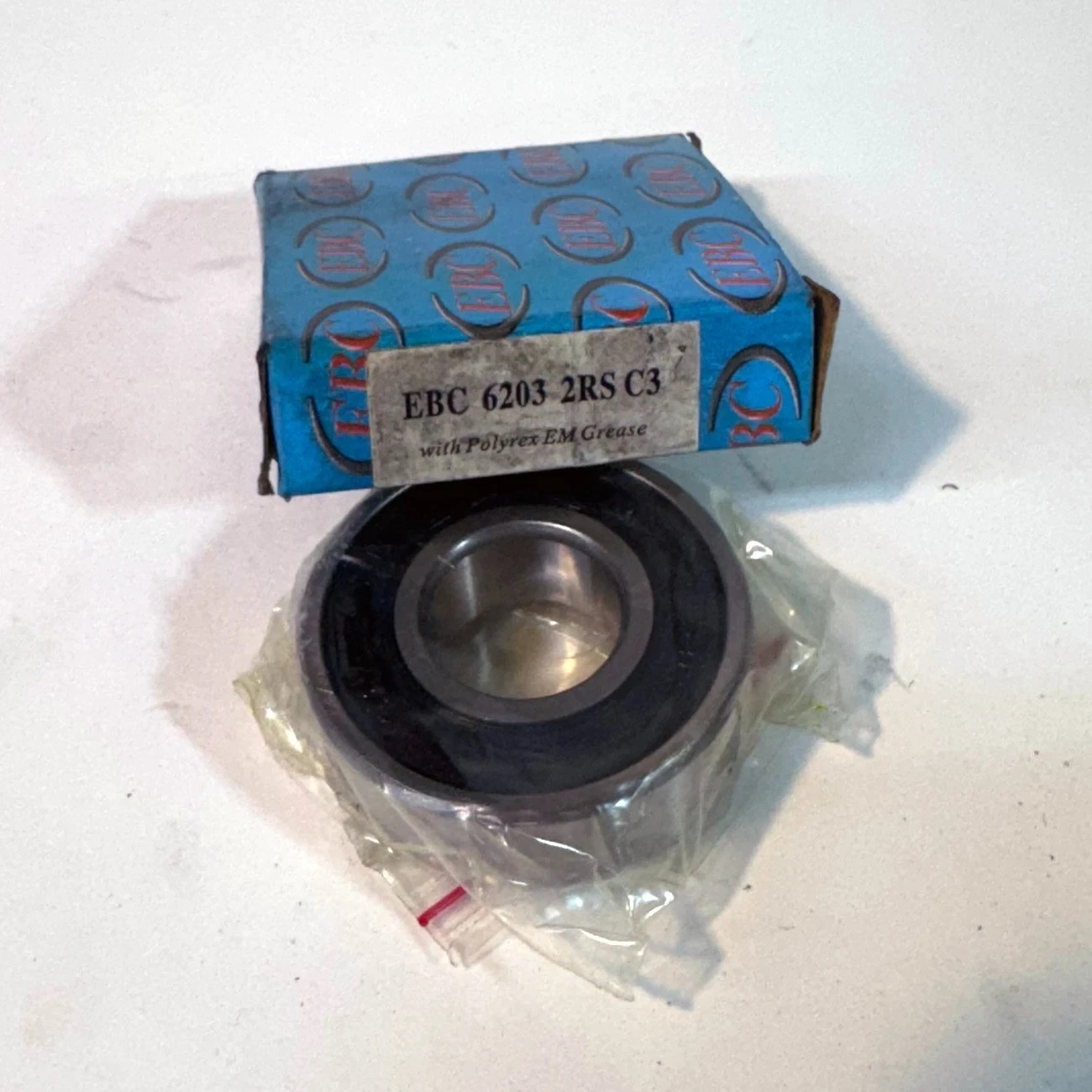 EBC 6203-2RS C3 Ball Bearing 17x40x12mm Rubber Sealed Deep Groove (Lot of 5)