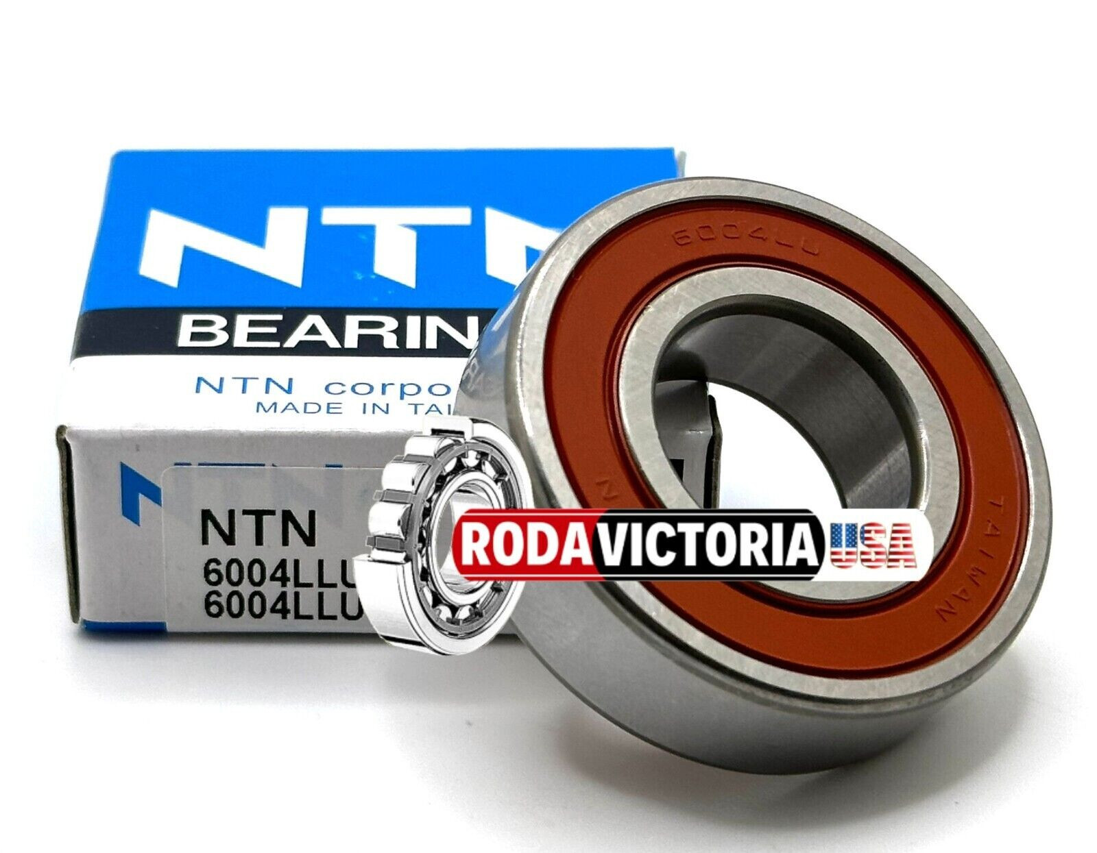NTN 6004 LLU CM BALL BEARING, RUBBER SEALED 6004 2RS DDU LLB 20x42x12mm