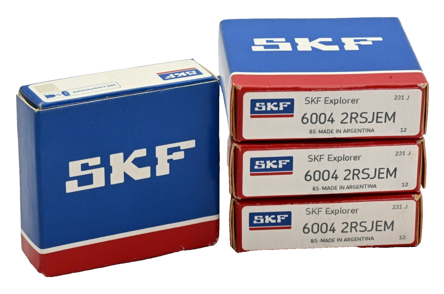 Lot of 4x SKF 60042RSJEM Radial/Deep Groove Ball Bearing – 20 x 42 x 12 mm
