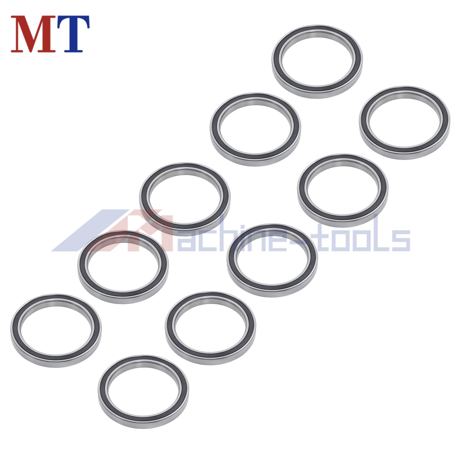 Pre-Lubricated 6810-2RS Bearings 10pcs 50x65x7mm Double Rubber Seals