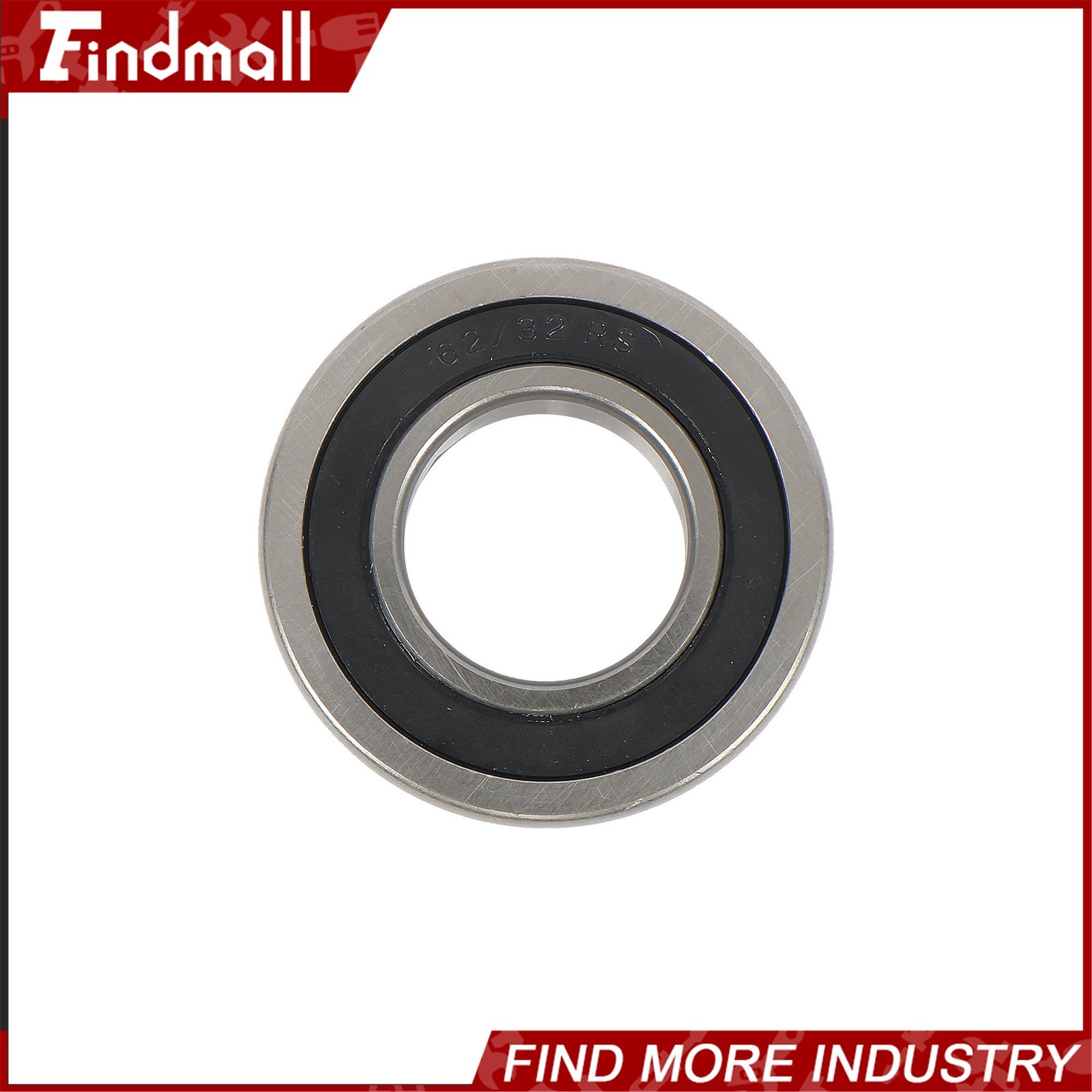 Findmall 62/32-2RS Deep Groove Bearings 4pcs 32x65x17mm Rubber Sealed Set