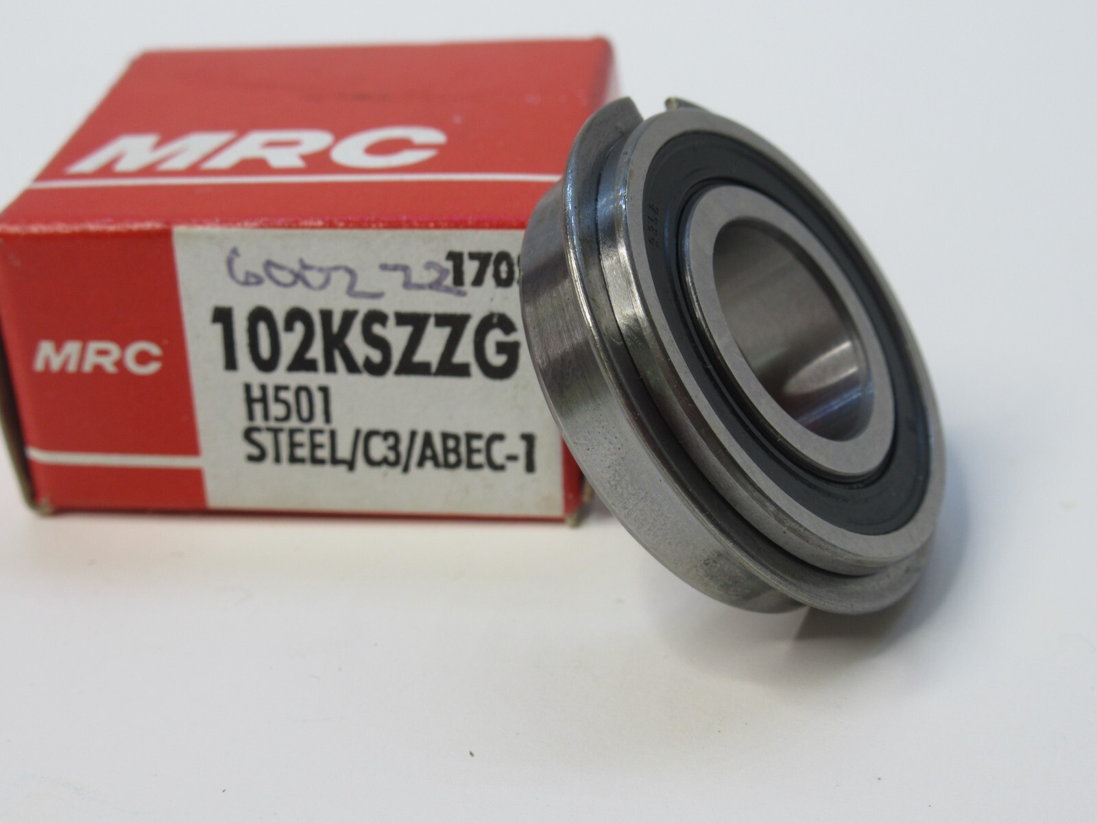 (NEW) MRC 102KSZZG Sealed Snap Ring Bearing
