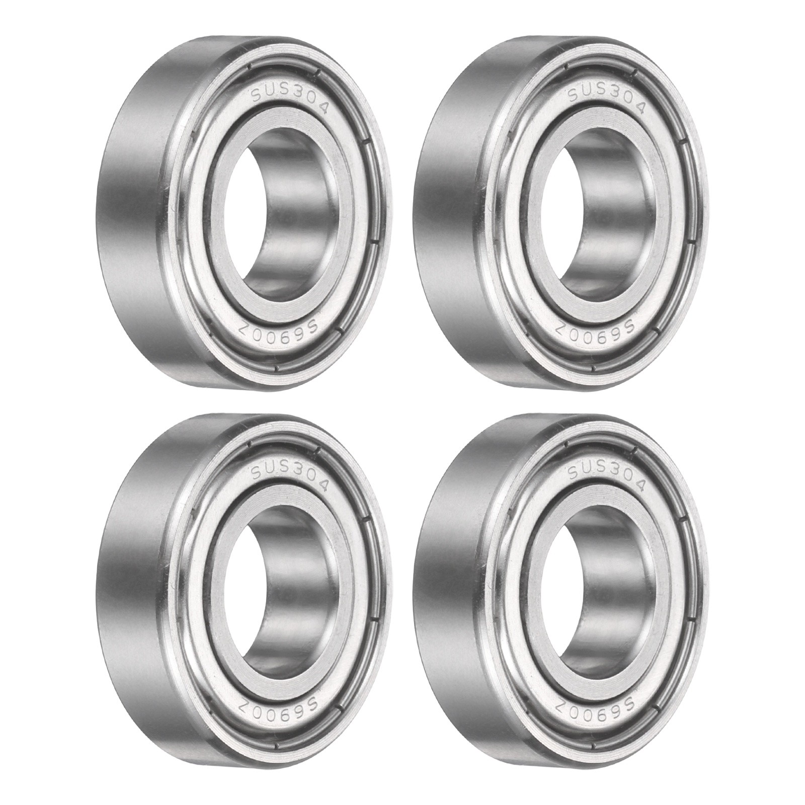 4Pcs S6900ZZ Deep Groove Ball Bearing, 10x22x6mm Double Shielded Ball Bearings