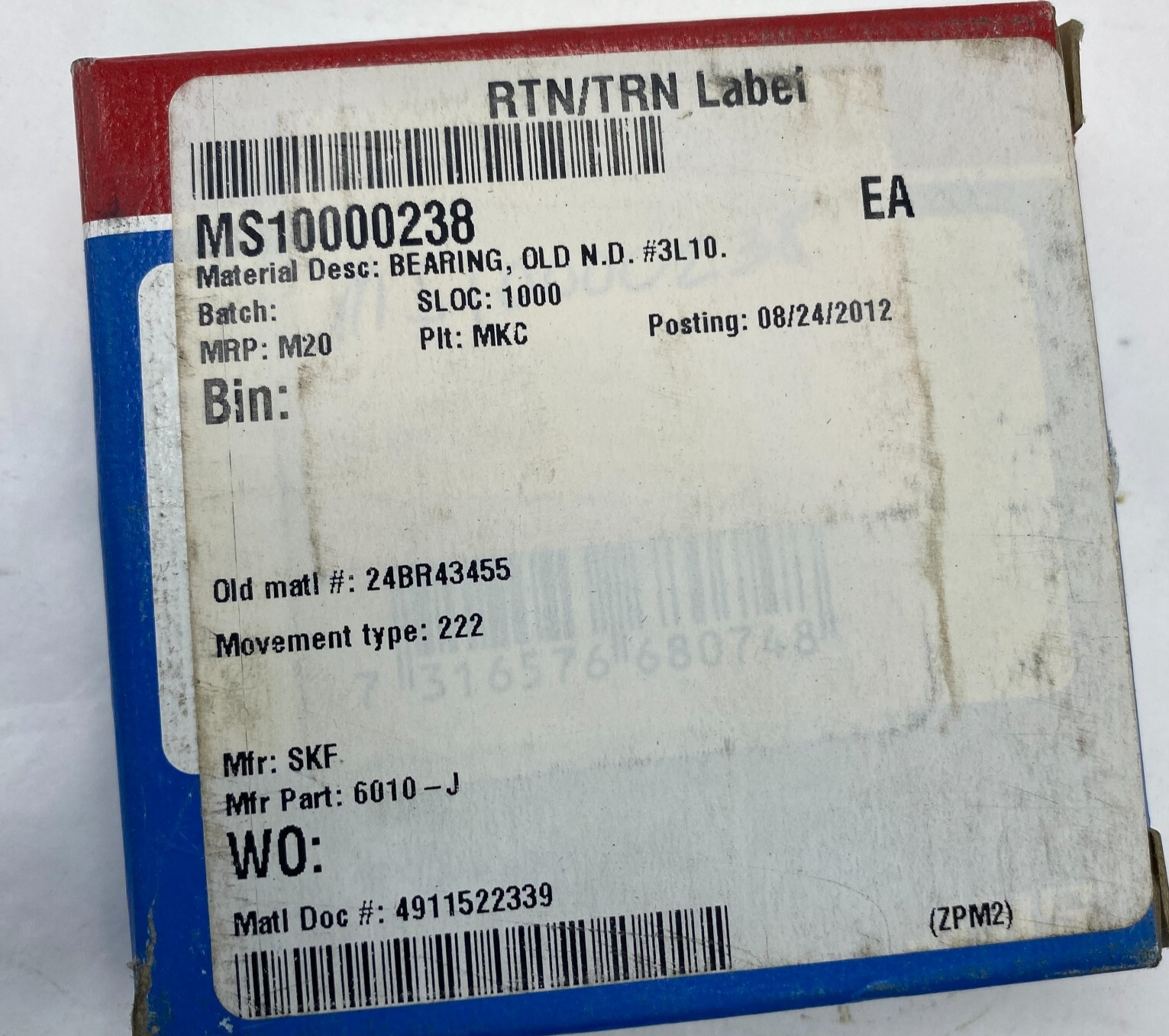 SKF Explorer 6010 JEM Ball Bearing – 50mm x 80mm x 16mm – High Performance ✅