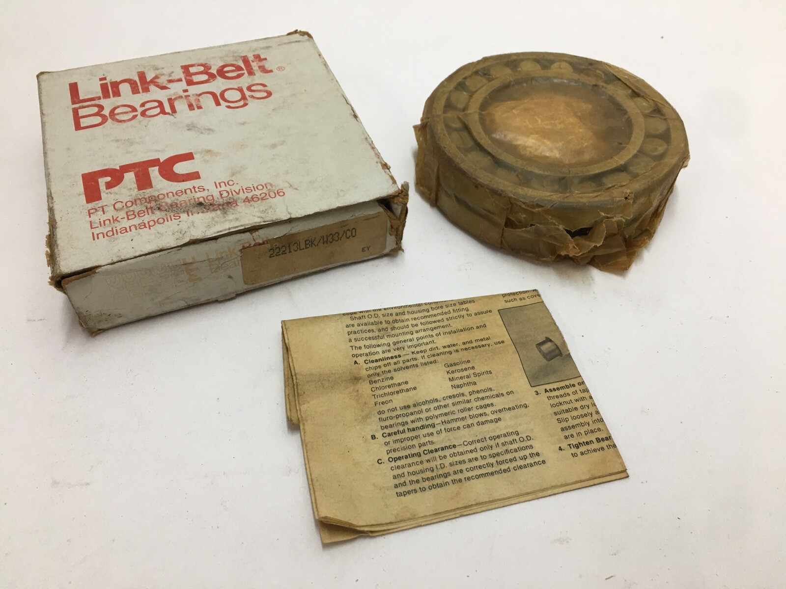 LINK-BELT 22213LBKW33 Spherical Roller Bearing 65x120x31 mm 22213 LBK W33 USA