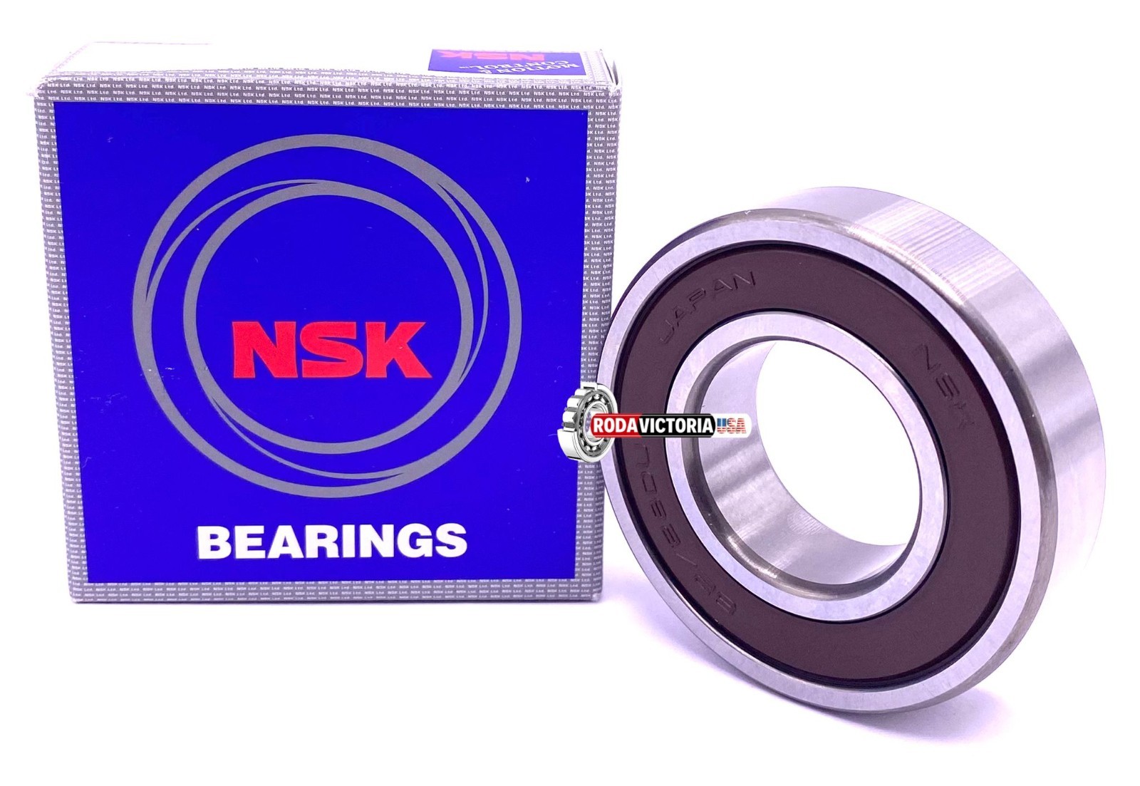 NSK 62/28 DDU C3 Deep Groove Ball Bearing, Rubber Sealed 62/28-2RS 28x58x16 mm