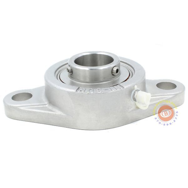 SUCSFL206-19 Stainless Steel 1-3/16" Two-Bolt Flange Bearing – Hi-Sun