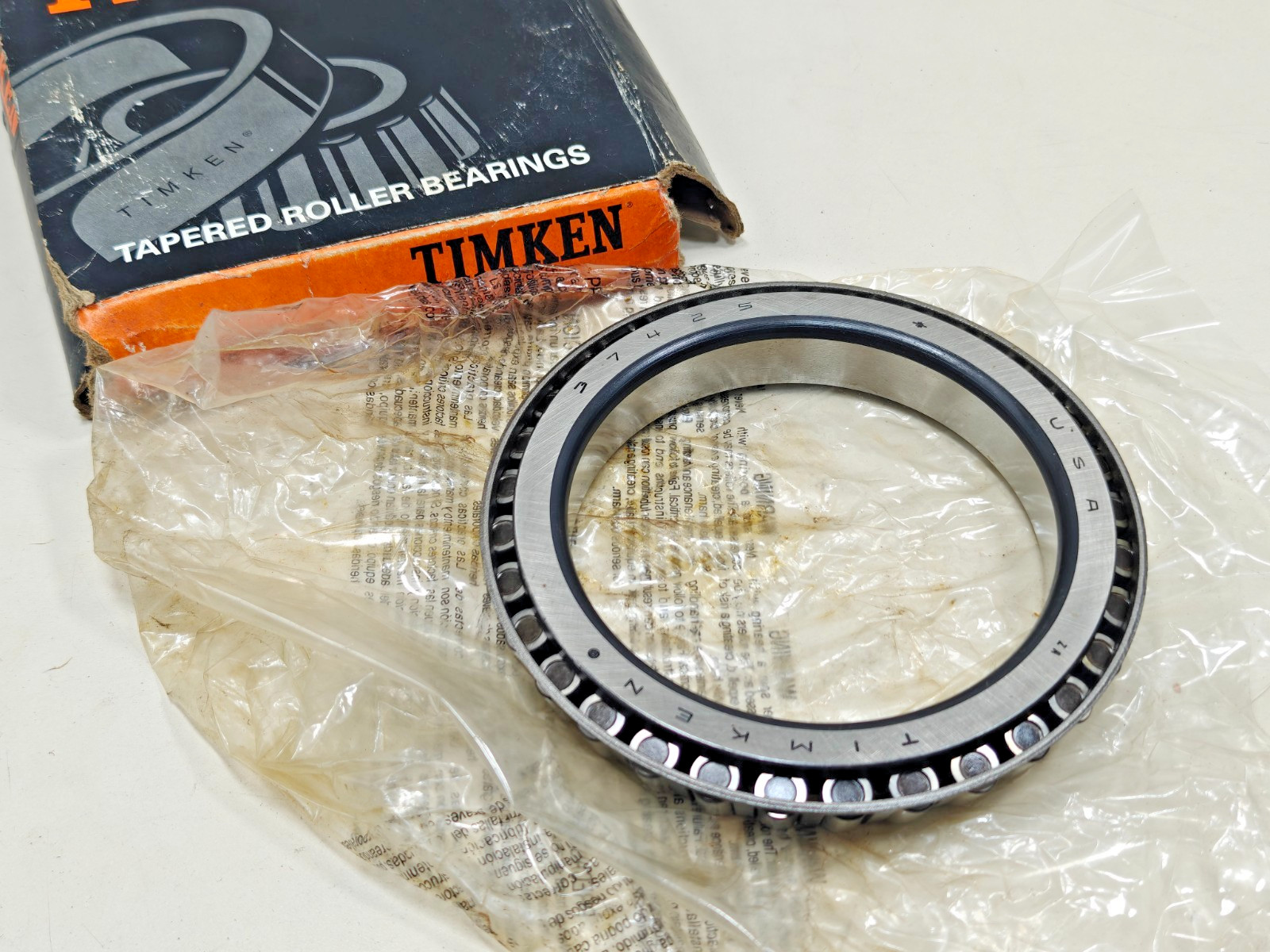 37425 Timken Tapered Roller Bearing Cone Only Timken 37425-20024 USA 4.25 in ID