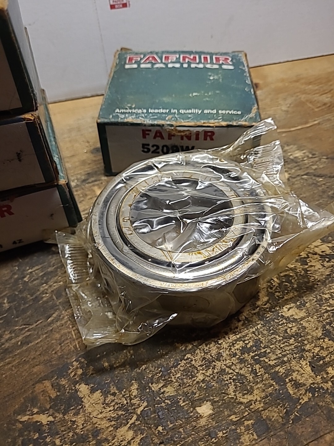 (4) FAFNIR 5209W Angular Contact Bearings… NOS..LOT OF 4 BEARINGS…..