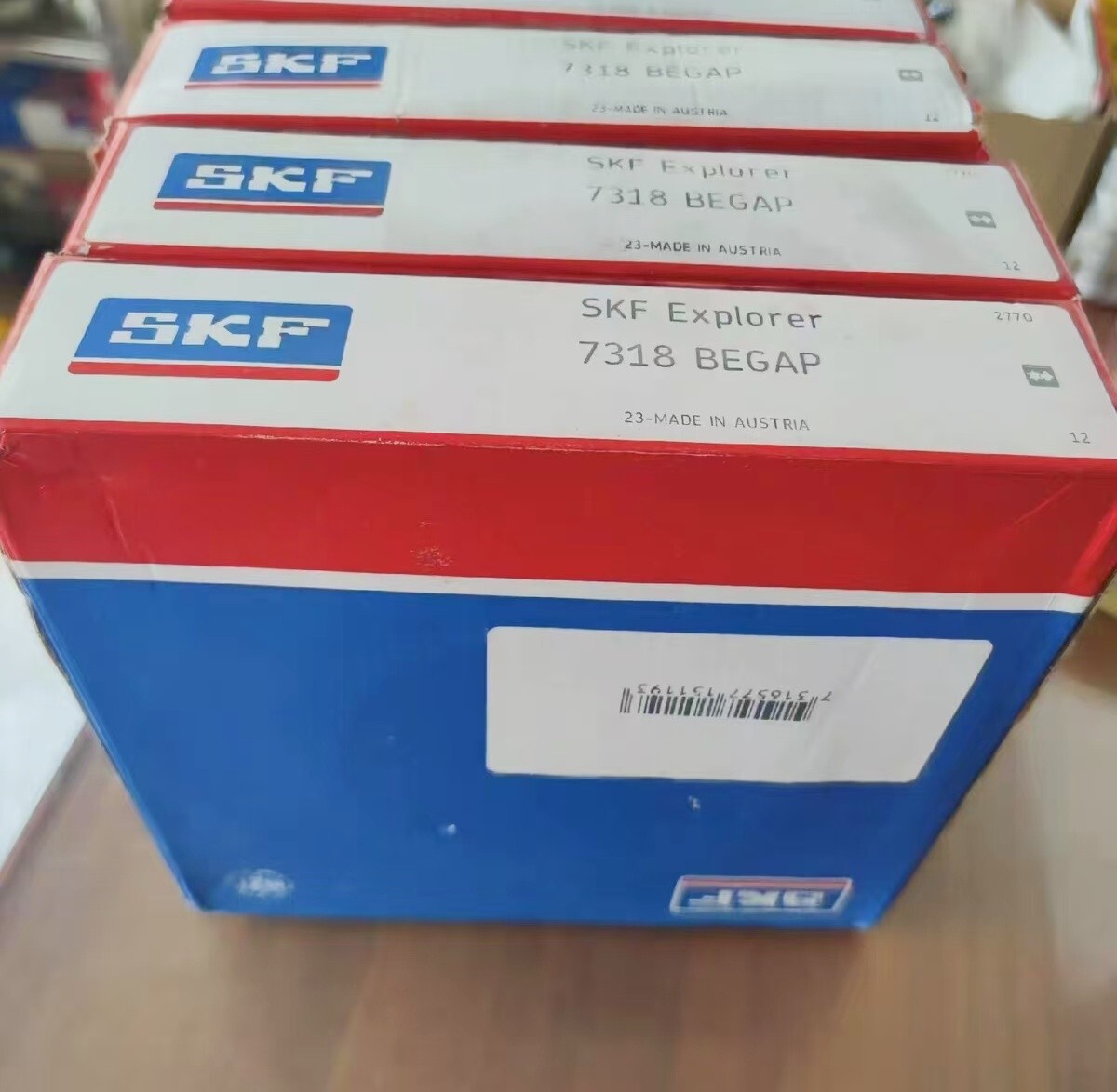 1-piece SKF 7318 BEGAP single row angular contact ball bearing-