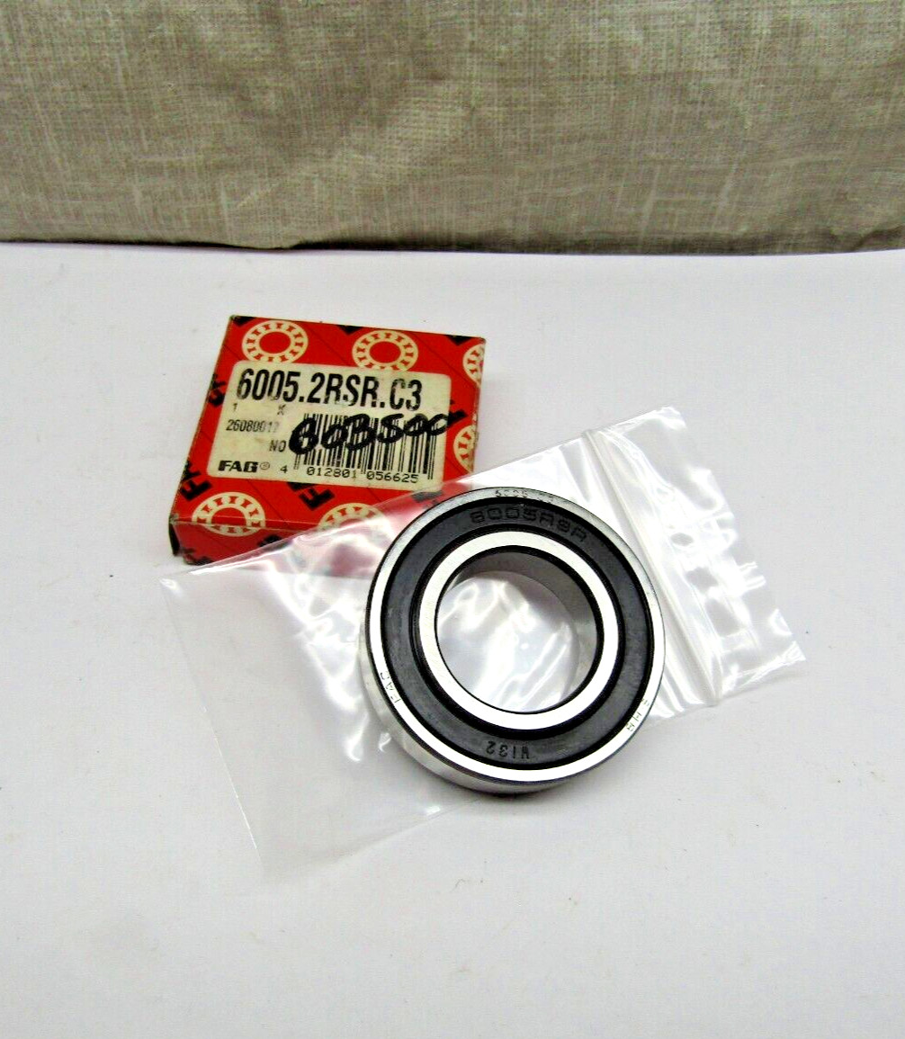 FAG 6005-2RS C3 25mm X 47mm X 12mm Sealed Bearing