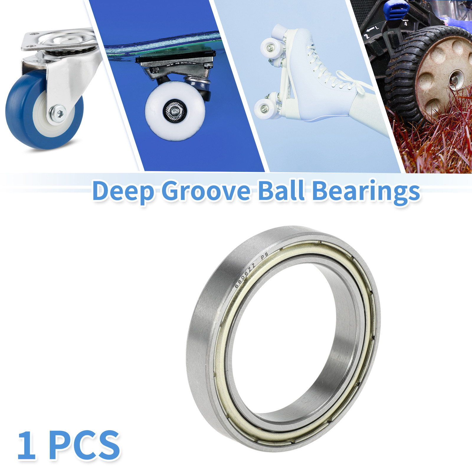 6806ZZ Deep Groove Ball Bearings P5 30x42x7mm 1 Pc Scooter Skateboard Wheel