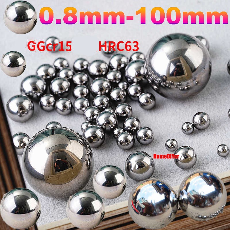 G10 Precision Bearing Ball Gcr15 Steel Loose Solid Metal Balls Ø0.8/1/1.2-100mm
