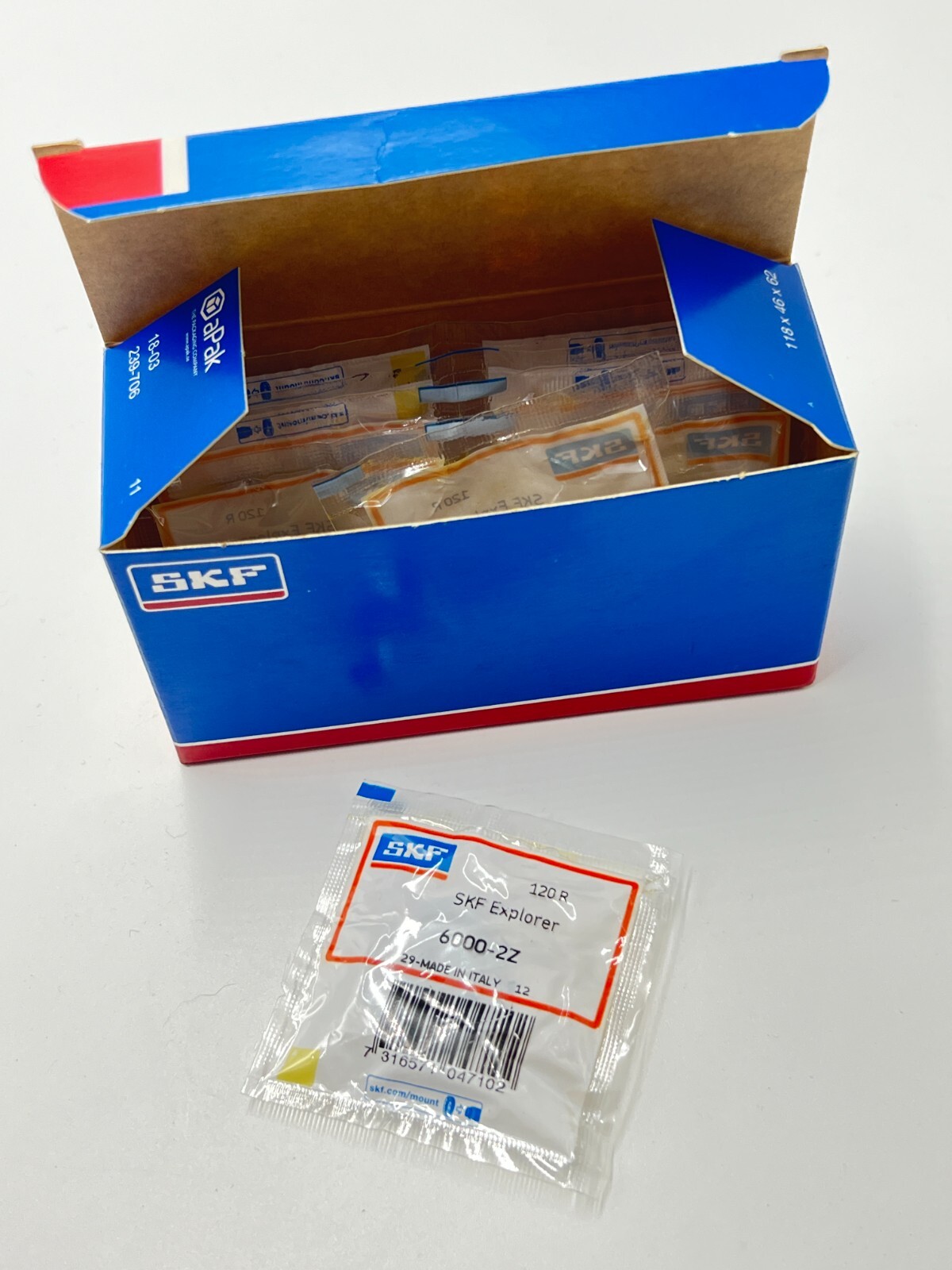 6000-ZZ C3 SKF Brand Metal Shield Ball Bearing 10x26x8 6000 2Z 6000Z