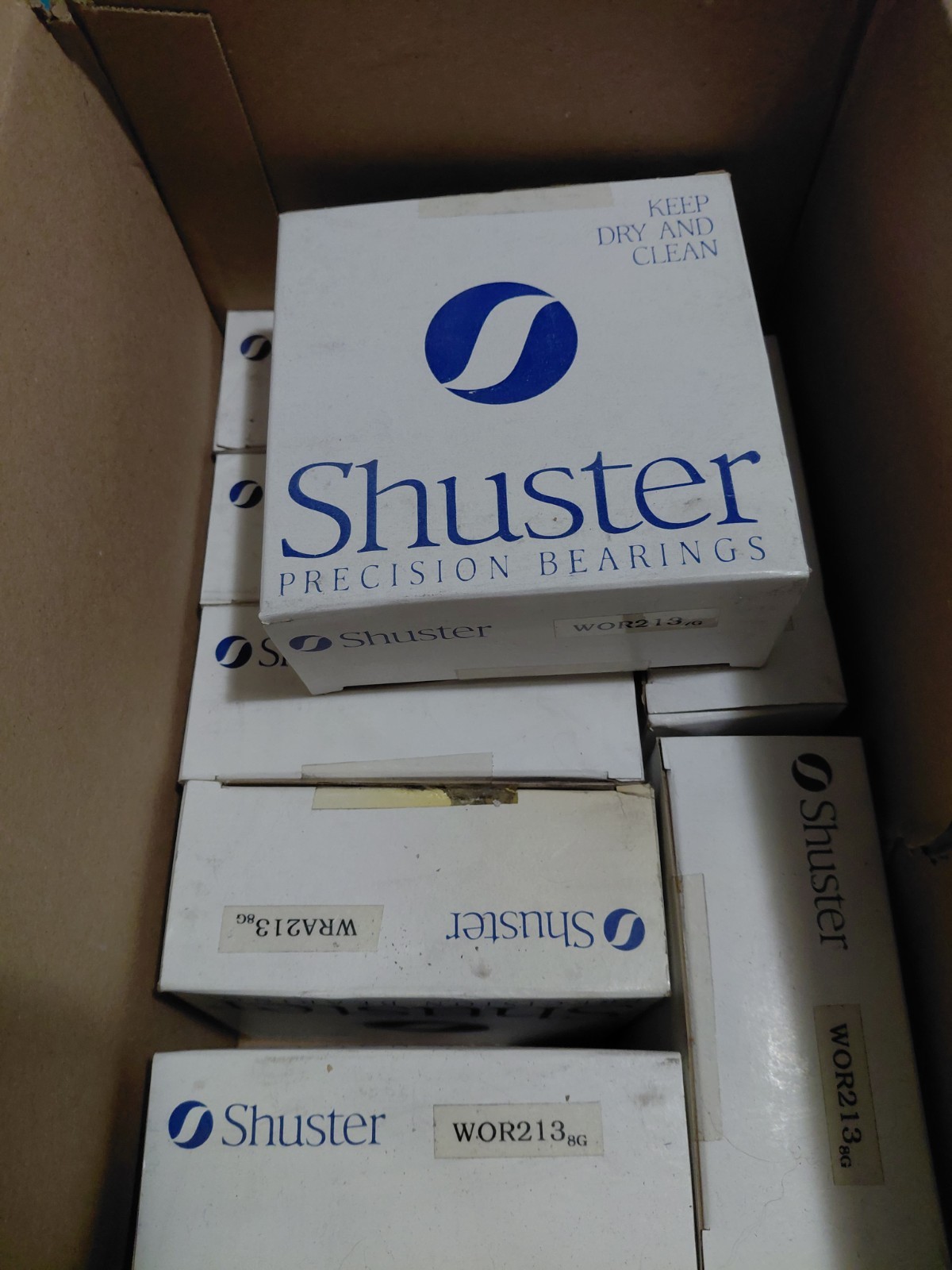 Lot of 8 Shuster WOR213 Roller Bearings New in boxes