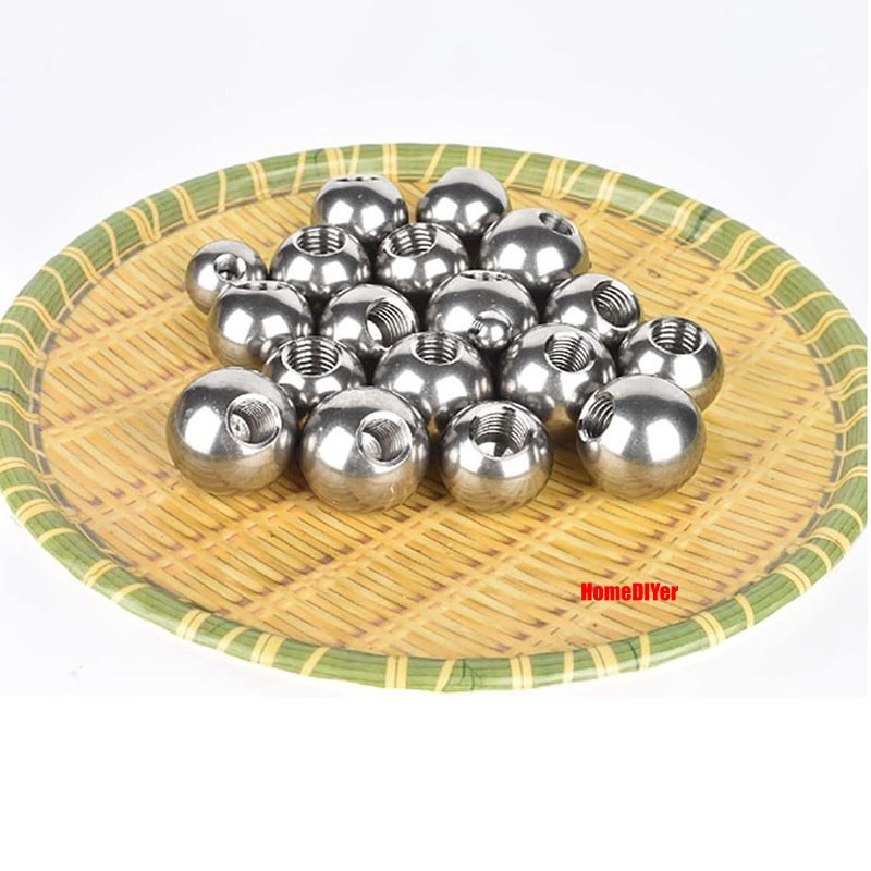 Round Ball 304 Stainless Steel Blind Hole Balls Threaded M2 M3 M4-M12 Ø 5mm~25mm