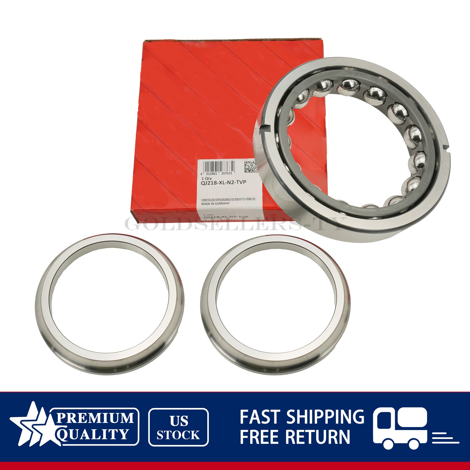 NEW For FAG QJ218 XL N2 TVP Four Point Contact Bearing 90x160x30 mm US