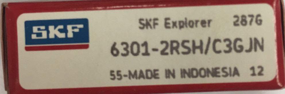 6301-2RS C3 SKF Bearing 12x37x12 (mm)