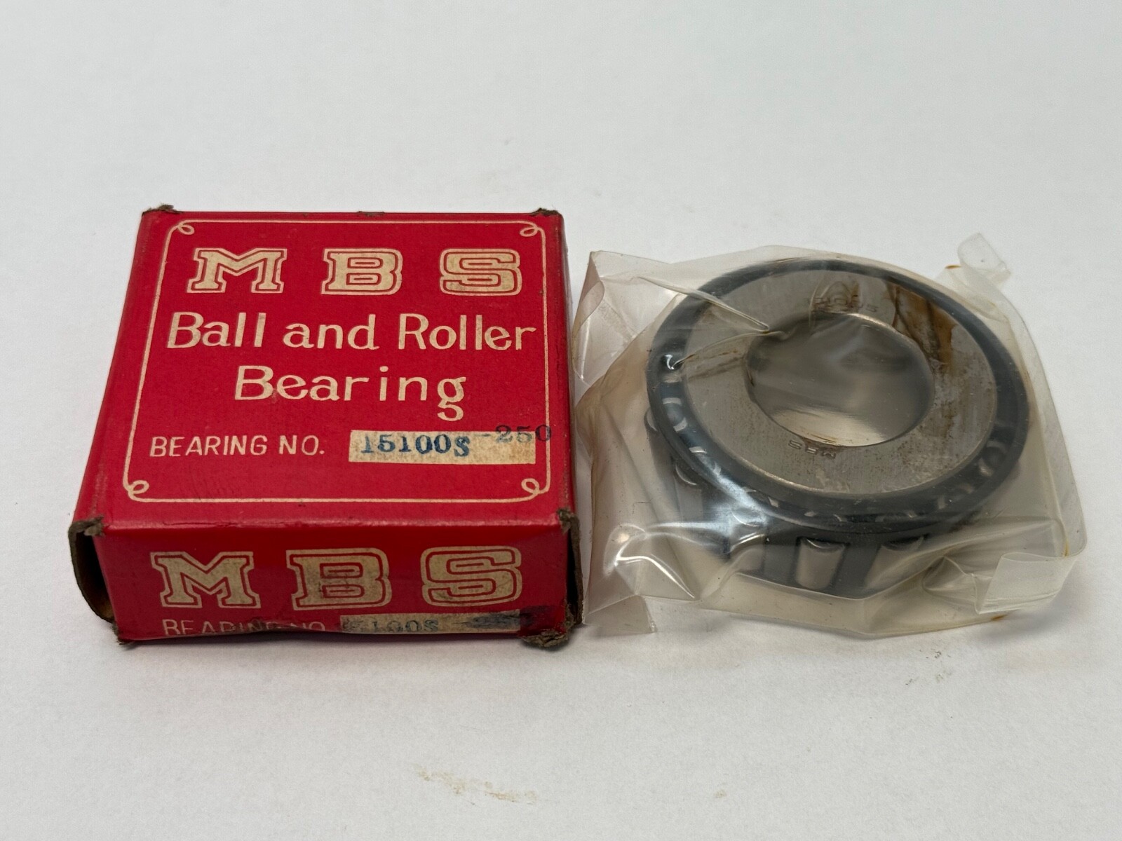 MBS 15100S Taper Bearing Cone 15100-S 1″ ID