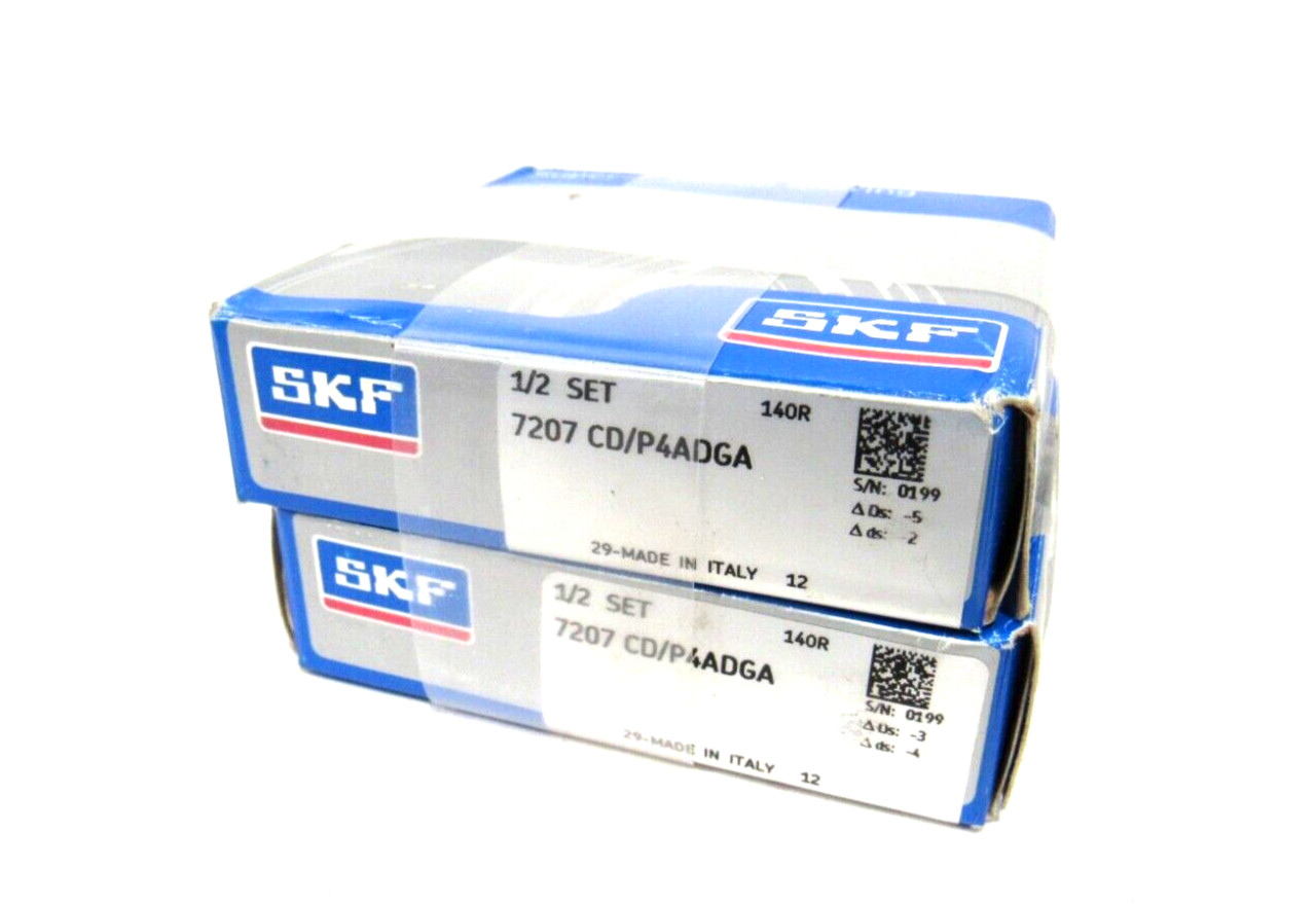 NEW SKF 7207-CD/P4ADGA BALL BEARING SET 7207CDP4ADGA