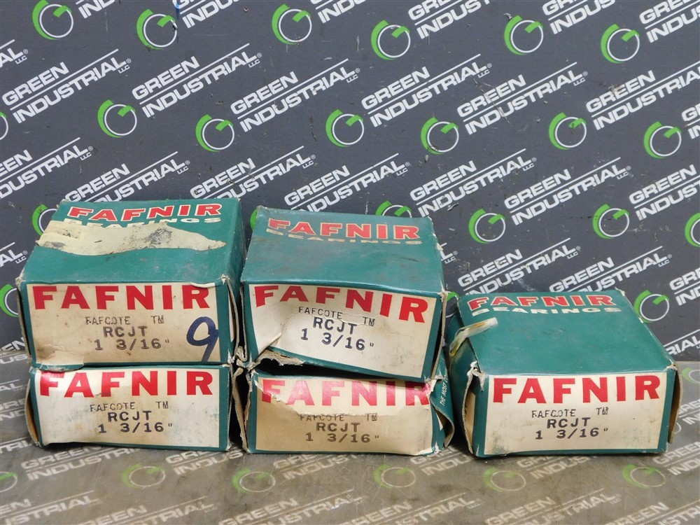NEW Lot of 5 Fafnir RCJT 1 3/16″ Flange Mounted Ball Bearings