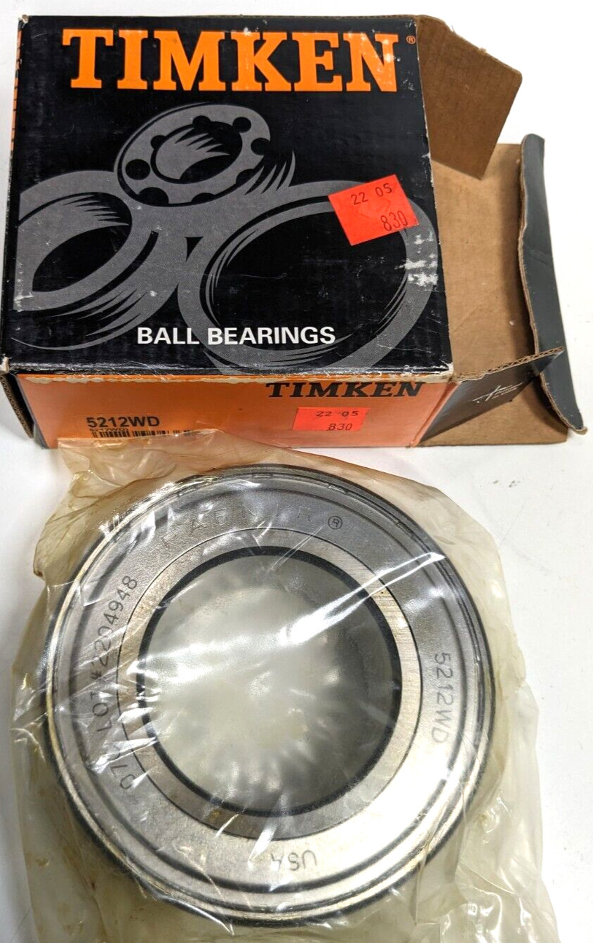 NEW TIMKEN FAFNIR 5212WD Ball Bearing – Angular Contact – Double Row !!