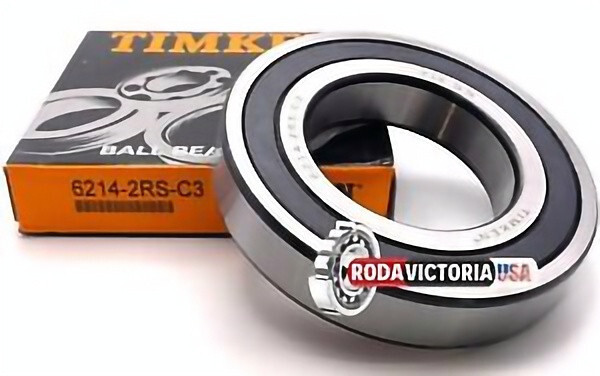 TIMKEN 6214 2RS C3 DEEP GROOVE BALL BEARING, RUBBER SEALED 70x125x24mm
