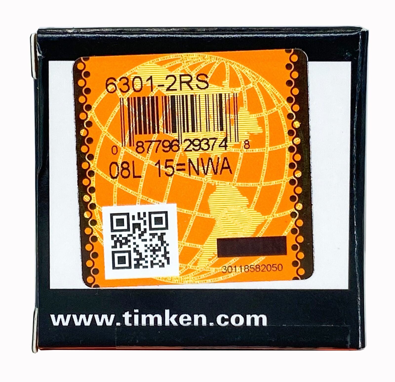 (4Pcs)TIMKEN 6301-2RS 12X37X12MM Double Rubber Seal Ball Bearings 6301RS