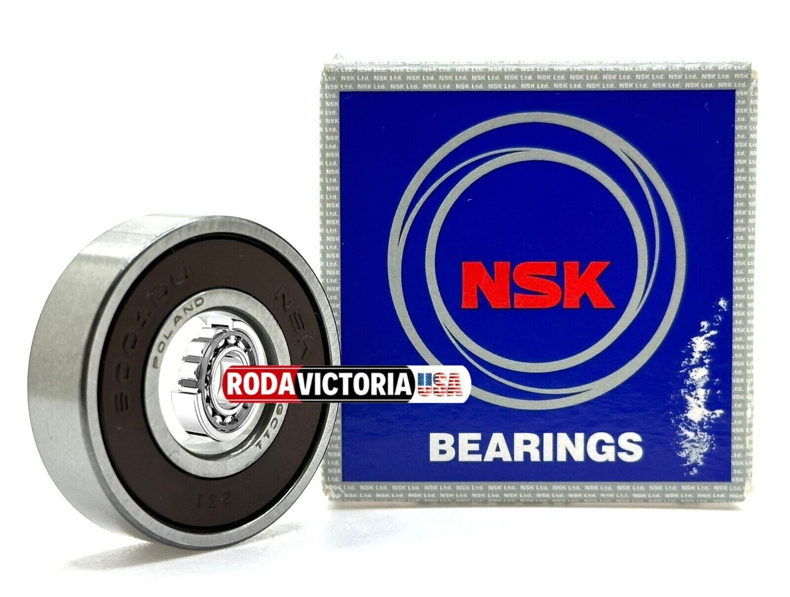 NSK 6001 DDU DEEP GROOVE BALL BEARING, RUBBER SEALED 12x28x8 mm 6001 2RS