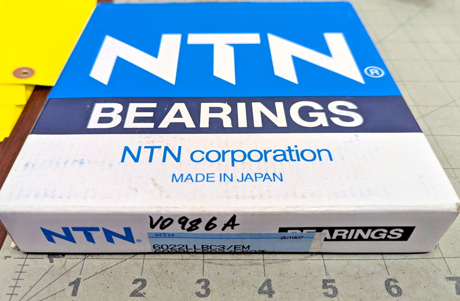 NTN Japan 6022 Deep Groove Ball Bearing Rubber Sealed Non-Contact [Z2B7]