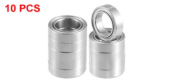 10 Pcs 7x11x3mm Double Metal Shield MR117ZZ Car Deep Groove Ball Bearings