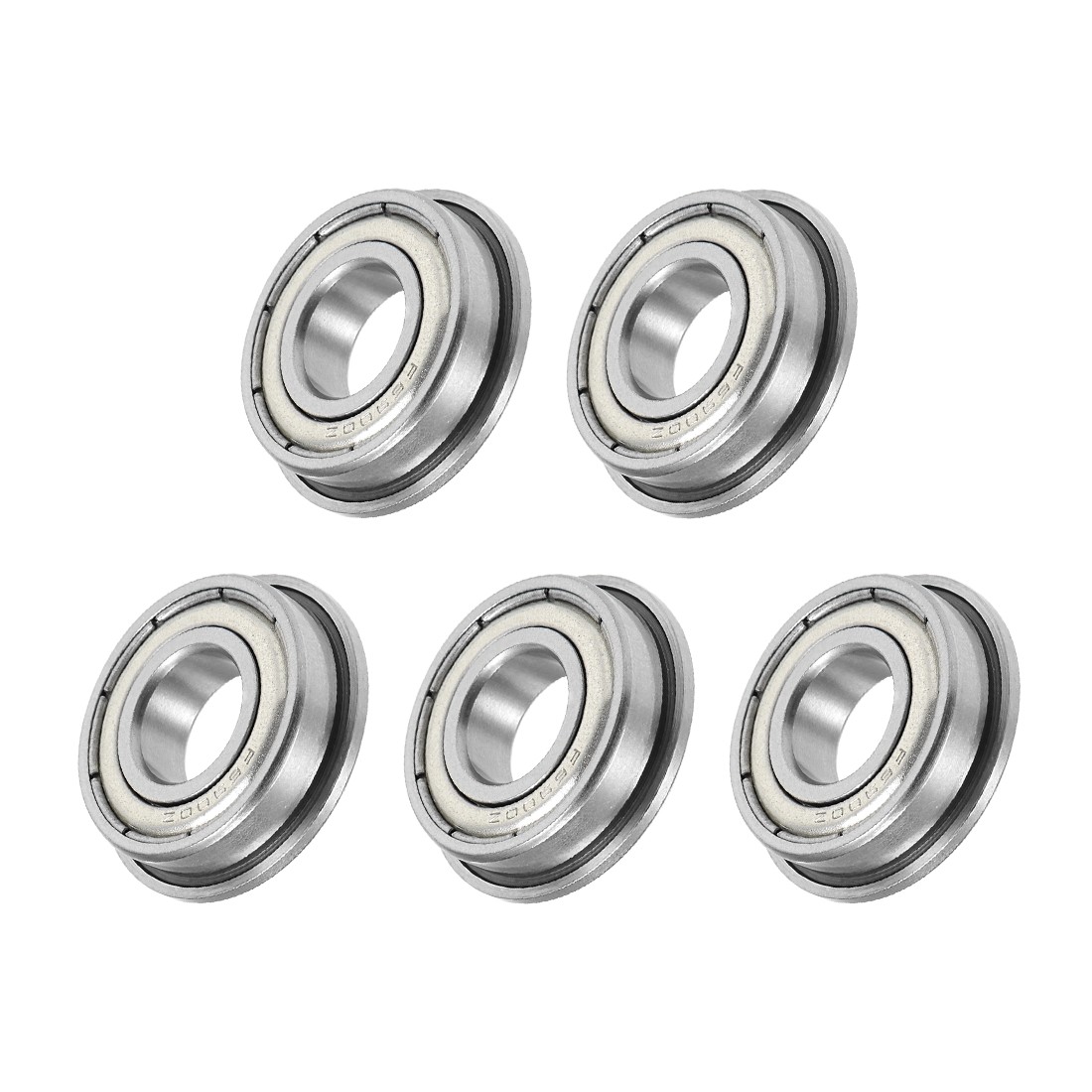 5Pcs Chromium Steel Shielded Flange Ball Bearing F6900ZZ, 10mm x 22mm x 6mm