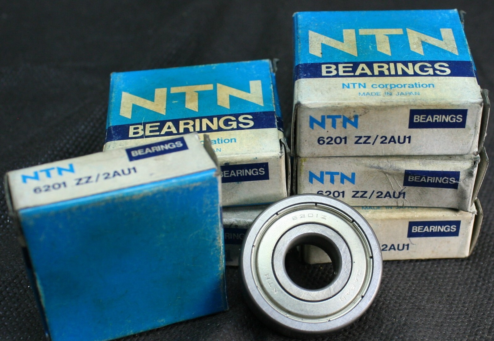 Six (6) NTN 6201 ZZ/2AU1 Deep Groove Bearings 12MM ID Japan NEW