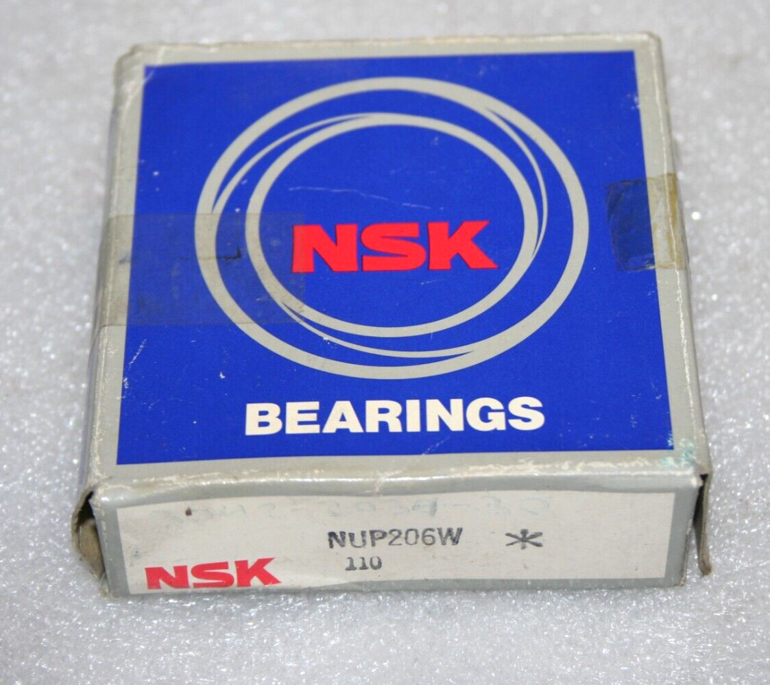 NSK NUP 206 W Single Row Cylindrical Roller Bearing, NUP206W * NEW *
