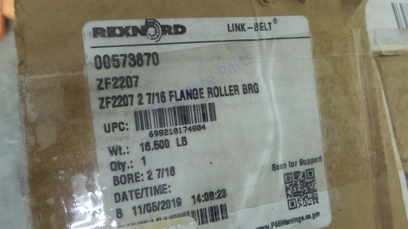 Rexnord ZF2207 Spherical Roller Bearing Flange 2-7/16″ 2-7/16 in Rex Block NEW