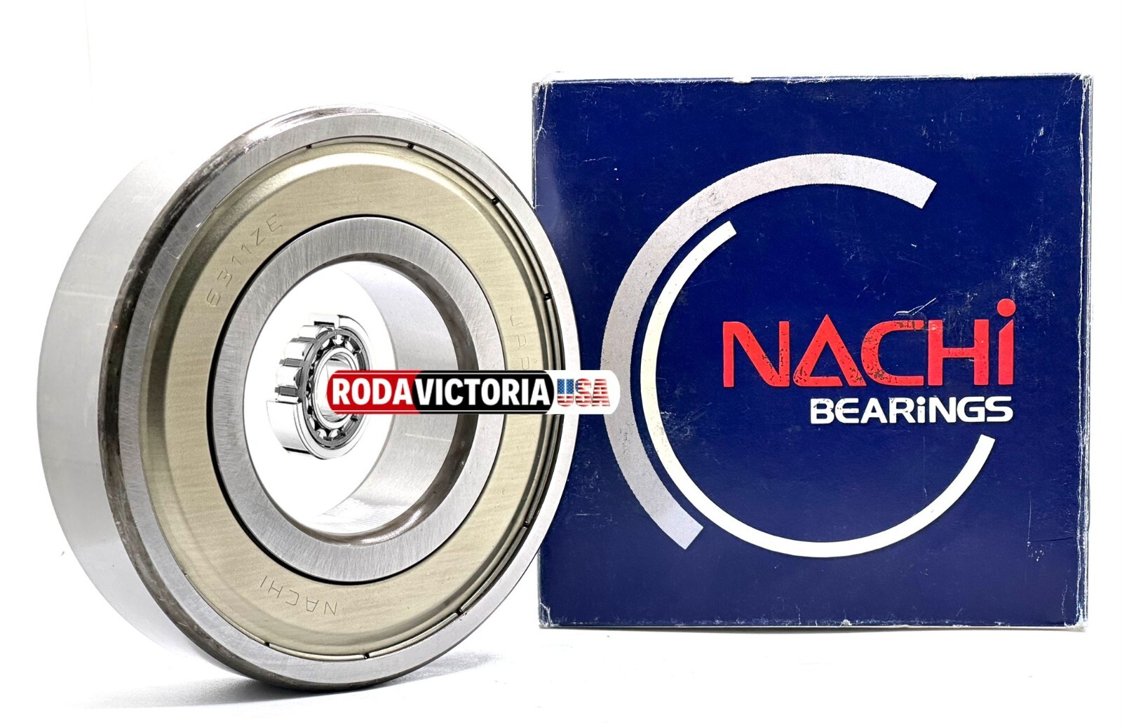 NACHI 6311 ZZ C3 Deep Groove Ball Bearing, Metal Shielded 55x120x29 mm