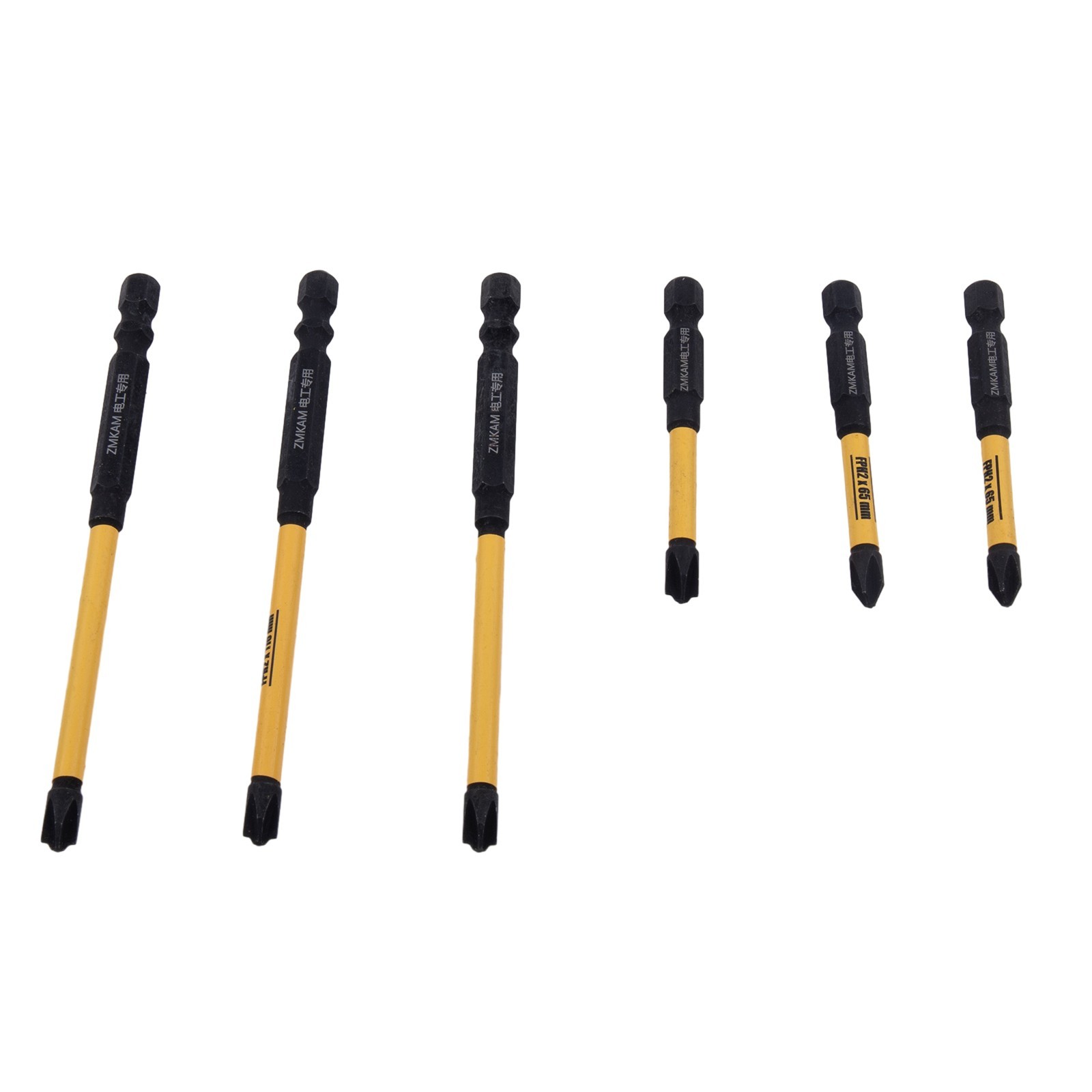 Rust Resistant Magnetic Screwdriver Bit Set FPH2 for S 2 Alloy Steel 65 110