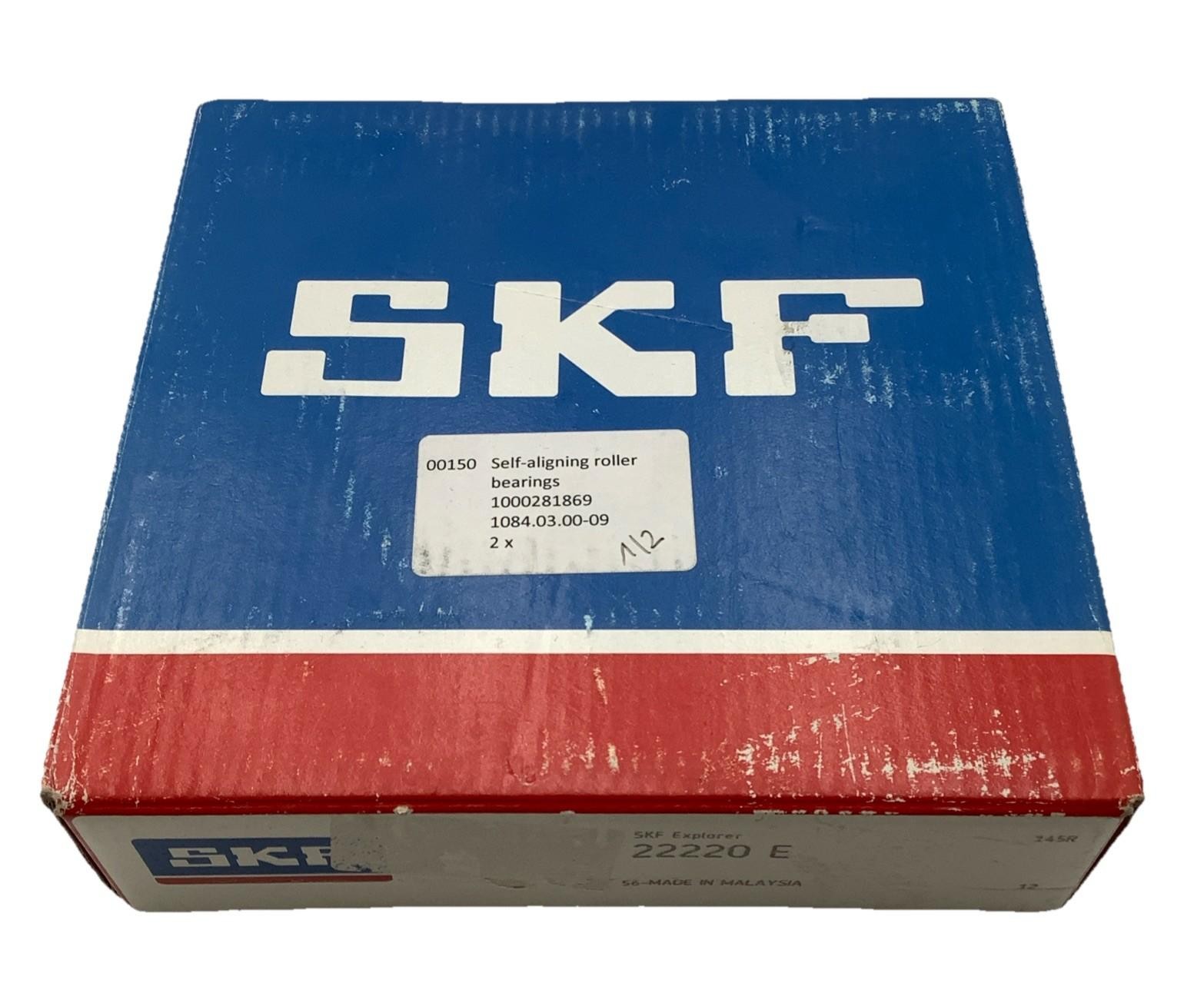 SKF 22220 E Spherical Roller Bearing 100x180x46mm