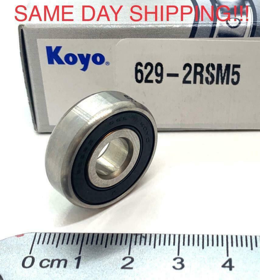 Koyo JAPAN 629 2RS Deep Groove Ball Bearing, Rubber Sealed 9x26x8 mm