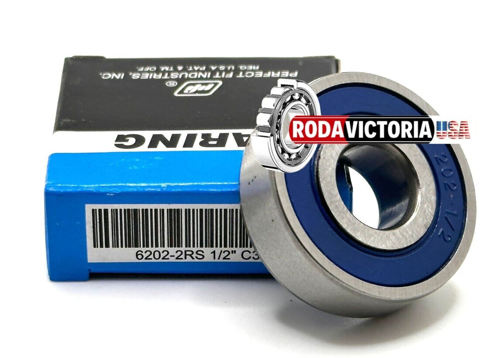 PF1 6202-2RS 1/2″ BALL BEARING, RUBBER SEALED, SPECIAL BORE 1/2″x35x11 6212 2rs