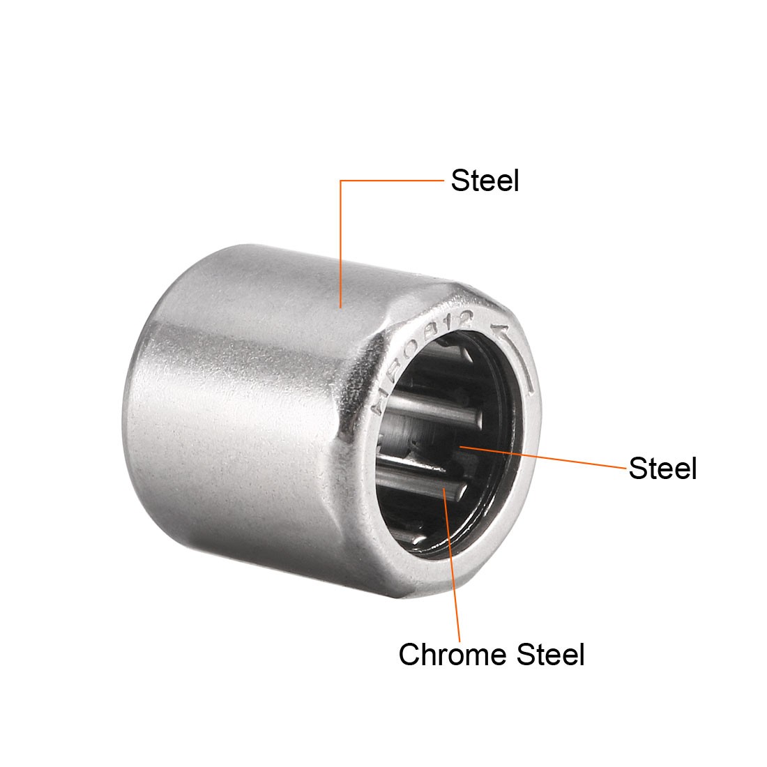 5Pcs Needle Roller Bearings, One Way Bearing, 8mm Bore 12mm OD 12mm Width