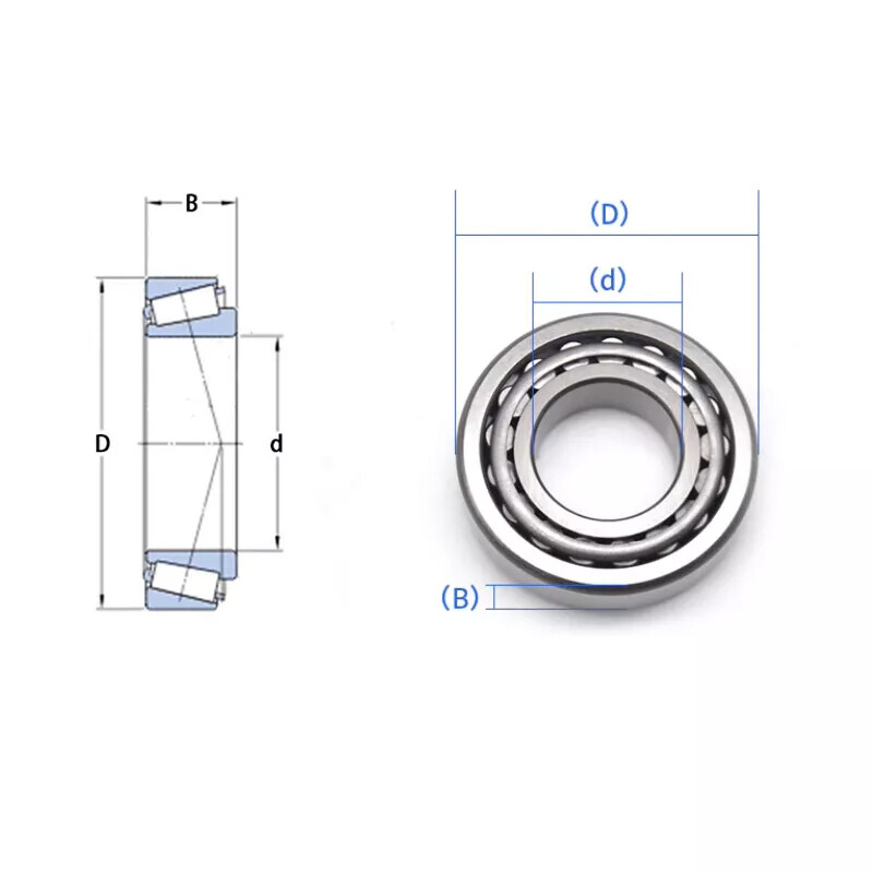 Single Row Tapered Roller Bearings 30302-30303-30304-30305-30306-30307 ~ 30324