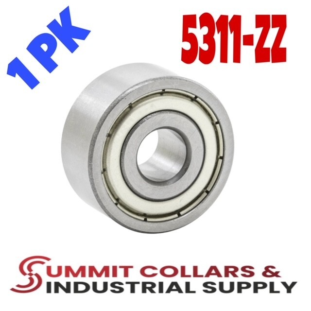 5311-ZZ Double Row Angular Contact Ball Bearing [55mm ID x 120mm OD x 49.2mm W]