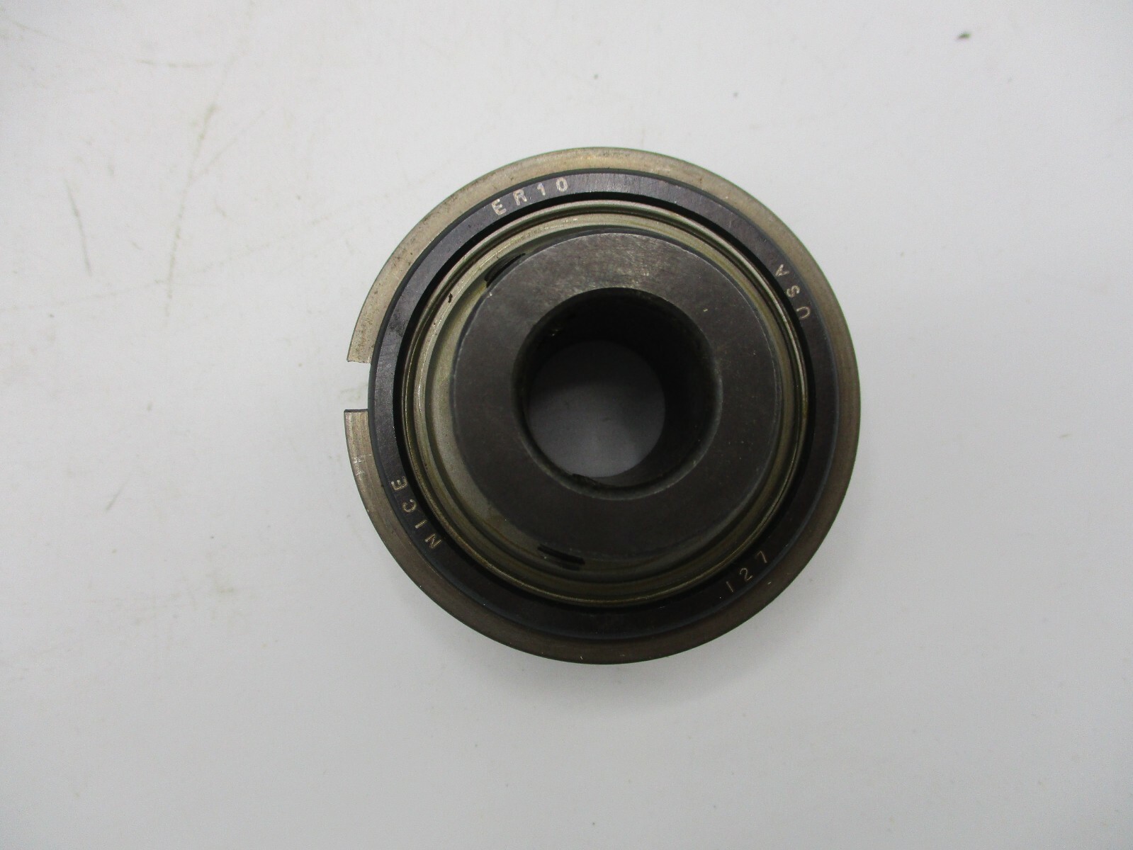 NEW NICE/RBC ER10 BALL BEARING INSERT W/SNAP RING&COLLAR 5/8″ BORE