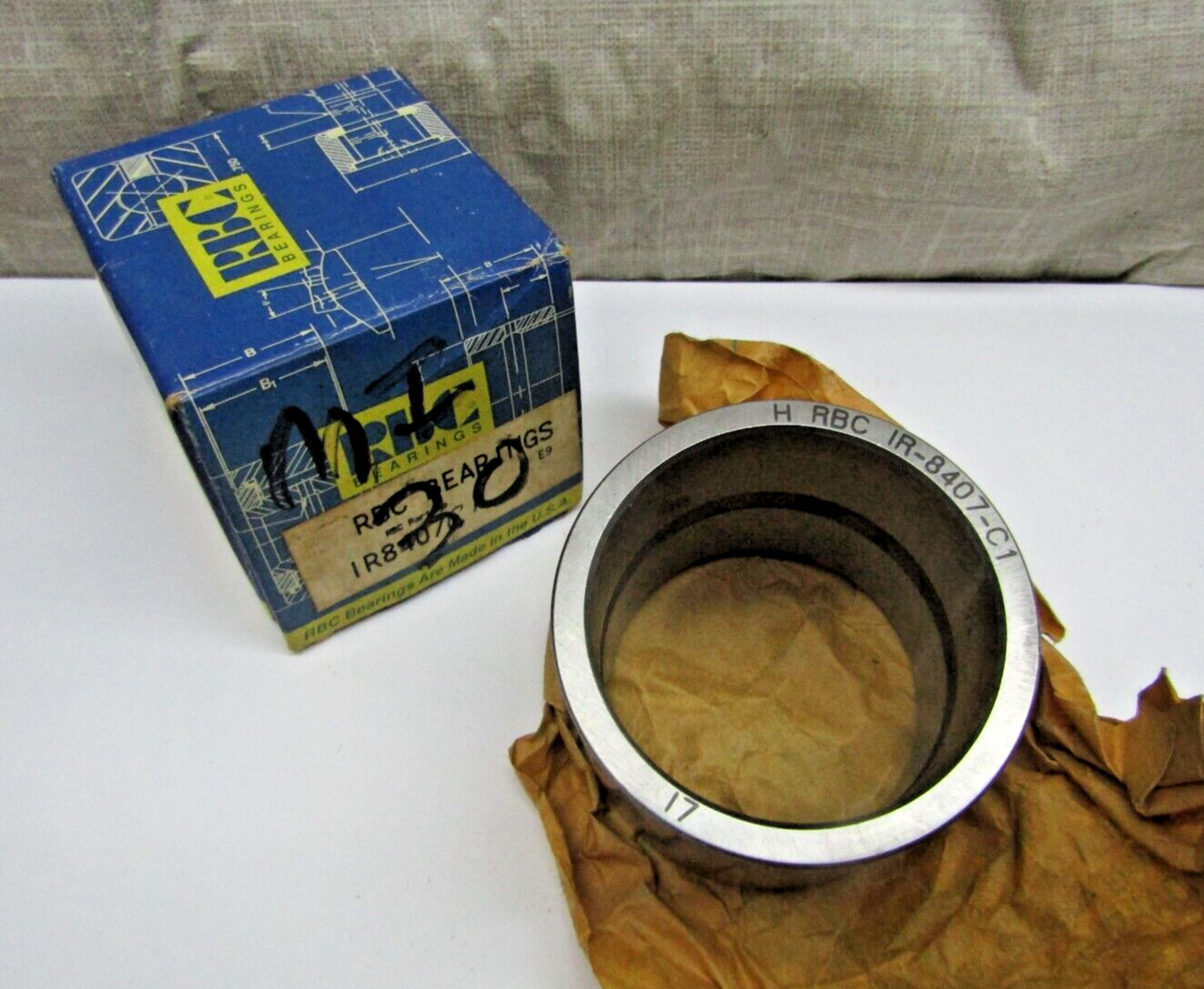 RBC IR-8407 C1 1-7/8″ ID X 2-1/4″ OD X 1-3/4″ wide Roller Bearing Race